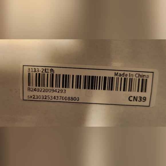 Red slingback flats with bow - Picture 2 of 2